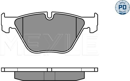 Meyle 025 233 1320/PD - Тормозные колодки, дисковые, комплект autosila-amz.com