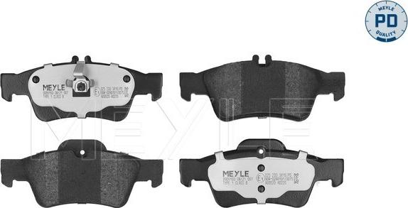 Meyle 025 233 3416/PD - Тормозные колодки, дисковые, комплект autosila-amz.com