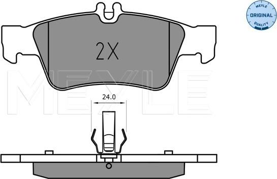 Meyle 025 233 3516 - Тормозные колодки, дисковые, комплект autosila-amz.com