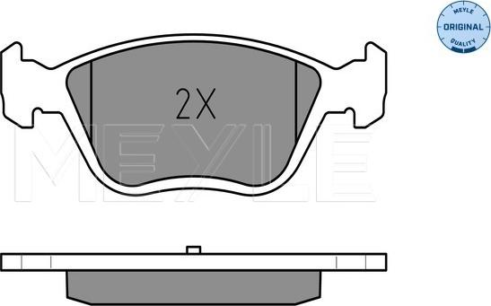 Meyle 025 232 8919/W - Тормозные колодки, дисковые, комплект autosila-amz.com