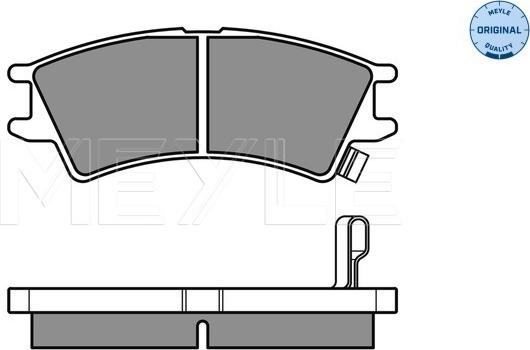 Meyle 025 232 3816/W - Тормозные колодки, дисковые, комплект autosila-amz.com