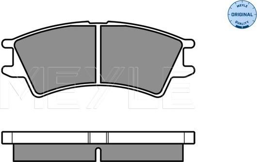 Meyle 025 232 3816/W - Тормозные колодки, дисковые, комплект autosila-amz.com