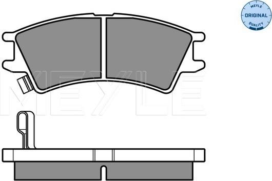 Meyle 025 232 3816/W - Тормозные колодки, дисковые, комплект autosila-amz.com