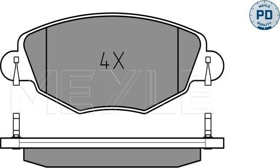 Meyle 025 232 7918/PD - Тормозные колодки, дисковые, комплект autosila-amz.com