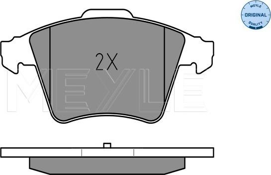 Meyle 025 237 4618/W - колодки дисковые передние! диски 16\ VW T5/Multivan 2.0/3.2/1.9TDi/2.5TDi 03> autosila-amz.com