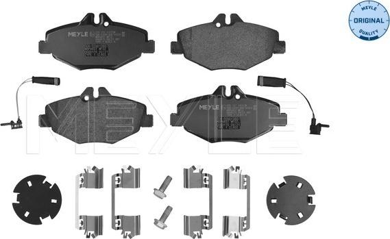 Meyle 025 237 4320/W - Тормозные колодки, дисковые, комплект autosila-amz.com