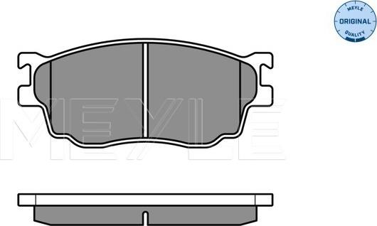 Meyle 025 237 7716/W - Тормозные колодки, дисковые, комплект autosila-amz.com