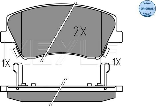 Meyle 025 225 1817 - Тормозные колодки, дисковые, комплект autosila-amz.com