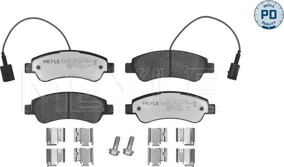 Meyle 025 220 4119/PD - Тормозные колодки, дисковые, комплект autosila-amz.com