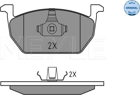 Meyle 025 220 3517 - Тормозные колодки дисковые VAG A3/LEON/OCTAVIA/GOLF VII 12- перед. компл. autosila-amz.com