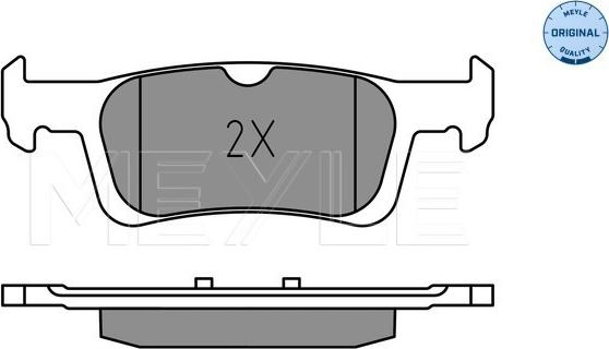 Meyle 025 228 0714 - Тормозные колодки, дисковые, комплект autosila-amz.com