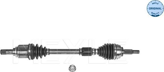 Meyle 16-14 498 0139 - (EN) Drive axle shaft передн Лев 662мм RENAULT CLIO IV 0.9-1.5D 11.12- autosila-amz.com