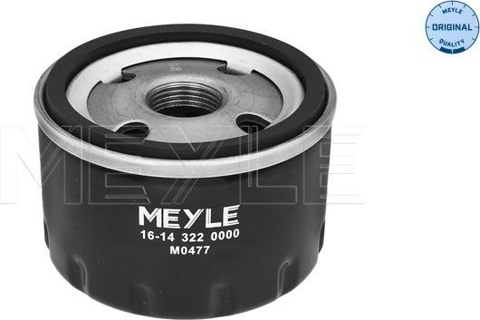 Meyle 16-14 322 0000 - Масляный фильтр autosila-amz.com