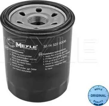 Meyle 32-14 322 0006 - Масляный фильтр autosila-amz.com