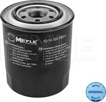 Meyle 32-14 322 0001 - Масляный фильтр autosila-amz.com