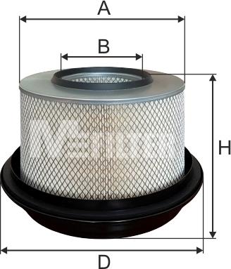 Mfilter A 569 - Воздушный фильтр, двигатель autosila-amz.com