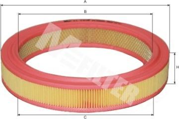 Mfilter A 386 - Воздушный фильтр, двигатель autosila-amz.com