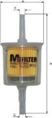 Mfilter BF 02 - Фильтр топливный CITROEN/FIAT/INNOCENTI/PEUGEOT/PIAGGIO/VESPA/RENAULT/SKODA and others autosila-amz.com