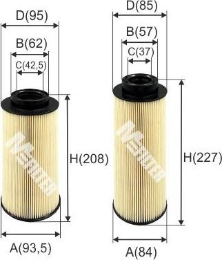Mfilter DE 3158 - Топливный фильтр autosila-amz.com