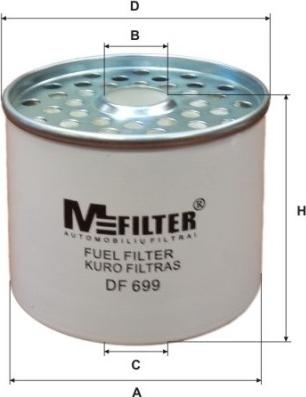 Mfilter DF 699 - Топливный фильтр autosila-amz.com