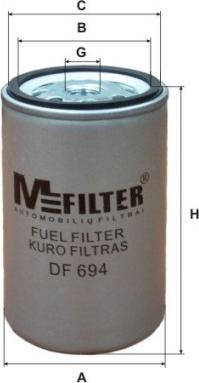 Mfilter DF 694 - Топливный фильтр autosila-amz.com