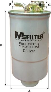 Mfilter DF 693 - Топливный фильтр autosila-amz.com