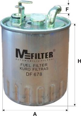 Mfilter DF 678 - Топливный фильтр autosila-amz.com