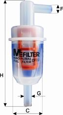 Mfilter DF 11 - Топливный фильтр autosila-amz.com