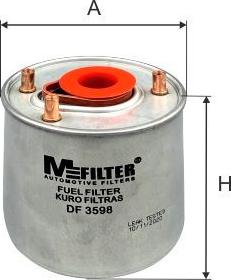 Mfilter DF 3598 - Топливный фильтр autosila-amz.com