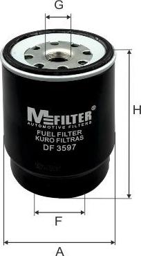 Mfilter DF 3597 - Топливный фильтр autosila-amz.com