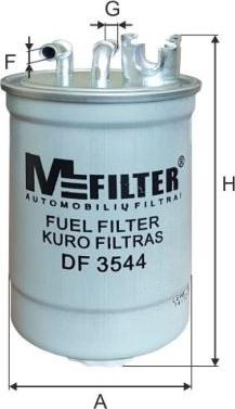 Mfilter DF 3544 - Топливный фильтр autosila-amz.com