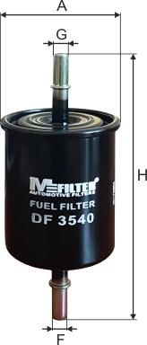 Mfilter DF 3540 - Топливный фильтр autosila-amz.com