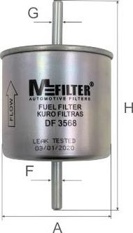 Mfilter DF 3568 - Топливный фильтр autosila-amz.com