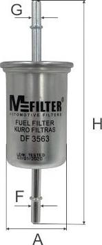 Mfilter DF 3563 - Топливный фильтр autosila-amz.com