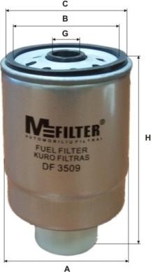 Mfilter DF 3509 - Топливный фильтр autosila-amz.com