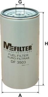 Mfilter DF 3503 - Топливный фильтр autosila-amz.com