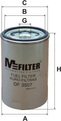 Mfilter DF 3507 - Топливный фильтр autosila-amz.com