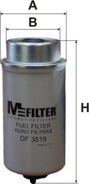 Mfilter DF 3519 - Топливный фильтр autosila-amz.com