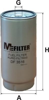 Mfilter DF 3516 - Топливный фильтр autosila-amz.com