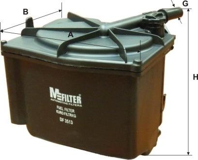 Mfilter DF 3513 - Топливный фильтр autosila-amz.com