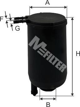 Mfilter DF 3588 - Топливный фильтр autosila-amz.com