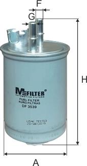 Mfilter DF 3539 - Топливный фильтр autosila-amz.com