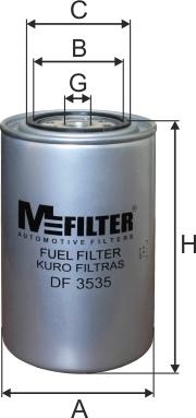 Mfilter DF 3535 - Топливный фильтр autosila-amz.com