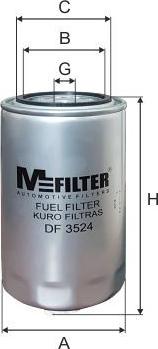 Mfilter DF3524 - Топливный фильтр autosila-amz.com