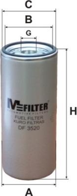 Mfilter DF 3520 - Топливный фильтр autosila-amz.com