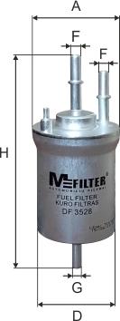 Mfilter DF3528 - Топливный фильтр autosila-amz.com