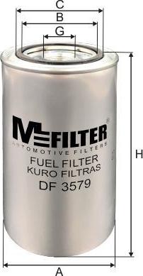 Mfilter DF 3579 - Топливный фильтр autosila-amz.com