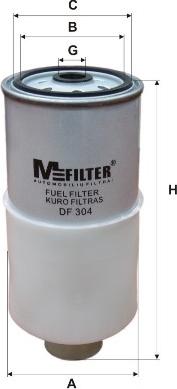Mfilter DF 304 - Топливный фильтр autosila-amz.com
