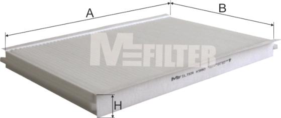 Mfilter K 990 - Фильтр воздуха в салоне autosila-amz.com