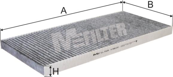 Mfilter K 962C - Фильтр воздуха в салоне autosila-amz.com